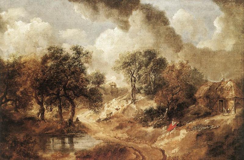GAINSBOROUGH, Thomas Landscape in Suffolk sdg china oil painting image